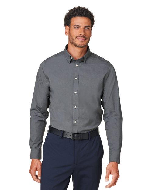 Men's CrownLux Performance® Spencer Poplin Dress Shirt - - 13398 4-4.9 oz 669B2 AB Exclusive Brands CA New ab Cotton Devon & Jones DG505 Dress Shirts Explore Corporate Explore Corporate Gifting & Incentives Explore Corporate Gifting - Mid-Range Long Sleeves Mens & Unisex Moisture-Management New AB Polyester S&S Exclusive Brands Spandex Tops Wovens Wovens & Dress Shirts