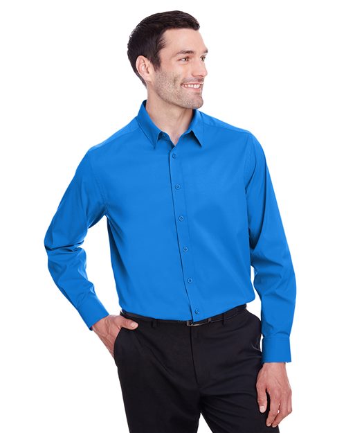 Men's CrownLux Performance® Stretch Woven Dress Shirt - - 13443 689B2 AB Exclusive Brands CA New ab Devon & Jones DG542 Dress Shirts Long Sleeves Mens & Unisex New AB Performance S&S Deep Deals Spandex Tops Wovens Wovens & Dress Shirts