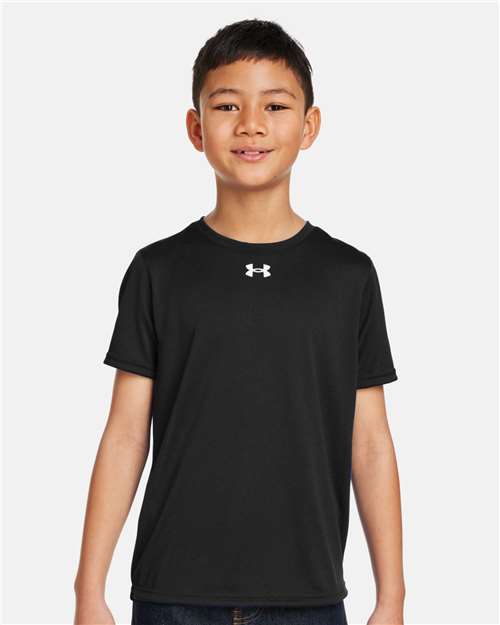 Youth Tech™ Team T-Shirt - - 16127 Black White 001E2 1377487 AB Retail Exclusive Brands CA New ab Crewneck Moisture-Management New AB Polyester - 100% S&S Exclusive Brands School & Team Short Sleeves T-Shirts T-Shirts - Premium Tops Under Armour Visible Logos Youth