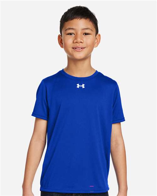 Under Armour 1377487, Youth Tech Team T-shirt, Royal/ White