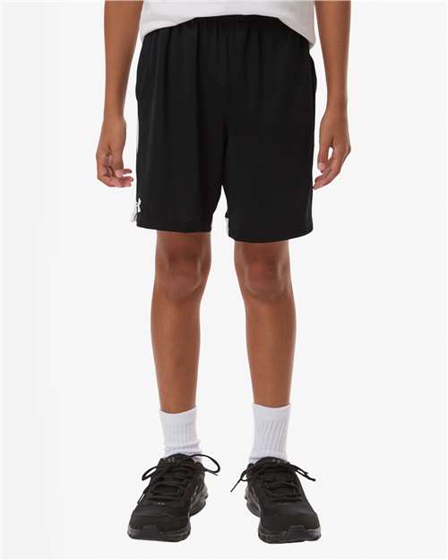 Under Armour 6000589, Youth Tech Vent Athletic Shorts, Black/ White