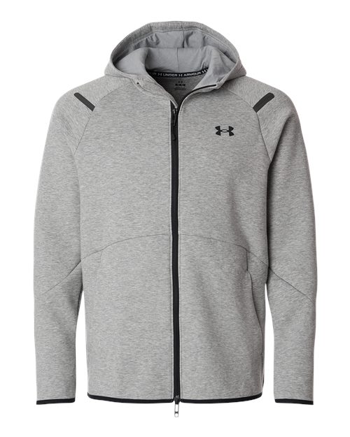Under Armour 1379806, Men's Unstoppable Fleece Full-zip, Mod Grey/ Black