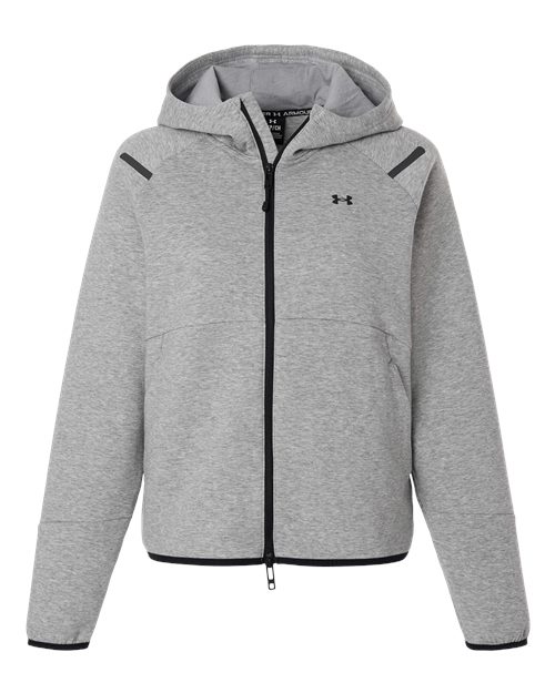 Under Armour 1379842, Women's Unstoppable Fleece Full-zip Jacket, Mod Grey/ Black