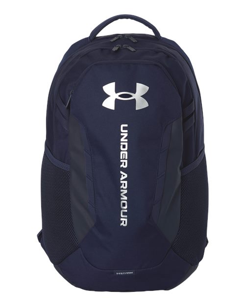 Under Armour 1384672, Hustle Backpack 6.0, Midnight Navy/ Metallic Silver