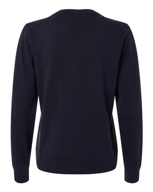 Devon & Jones DG445W, Women's New Classics V-neck Sweater, Navy