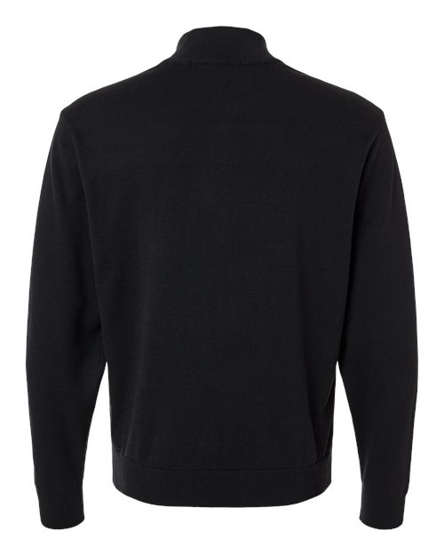 Devon & Jones DG446, Men's New Classics Quarter-zip Sweater, Black