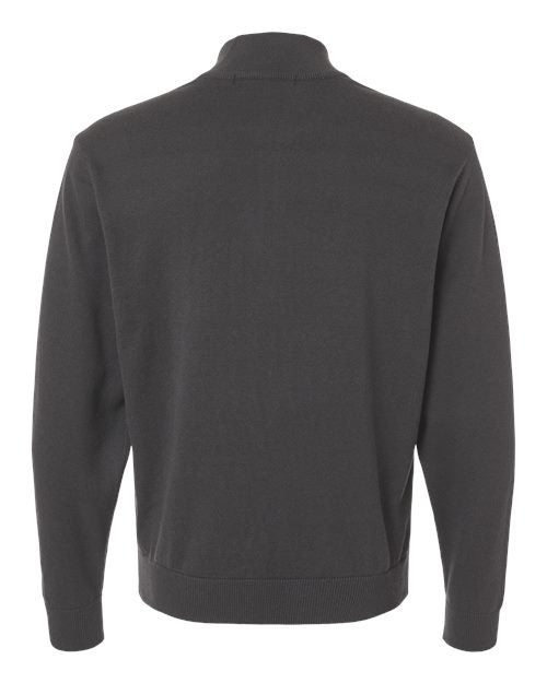 Devon & Jones DG446, Men's New Classics Quarter-zip Sweater, Graphite