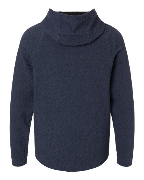 North End NE729, Men's Spirit Textured Hooded Pullover, Classic Navy Heather