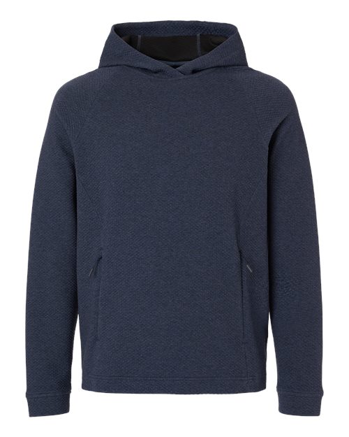 North End NE729, Men's Spirit Textured Hooded Pullover, Classic Navy Heather