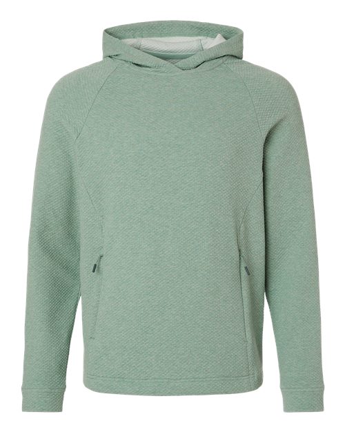 North End NE729, Men's Spirit Textured Hooded Pullover, Sage Green Heather