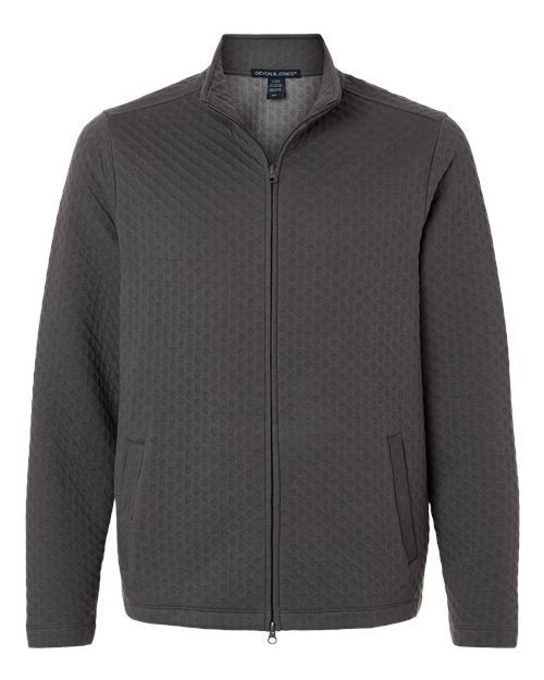 Devon & Jones DG740, Men's Berkeley Textured Full-zip Jacket, Graphite
