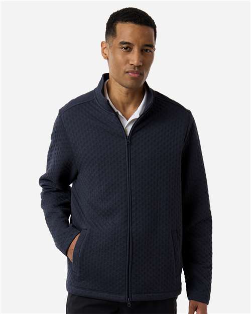Devon & Jones DG740, Men's Berkeley Textured Full-zip Jacket, Navy