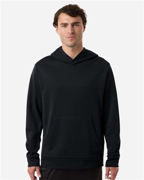 Team 365 TT400, Unisex Squad Hooded Tech Fleece Pullover, Black