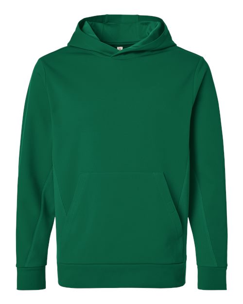 Team 365 TT400, Unisex Squad Hooded Tech Fleece Pullover, Sport Forest