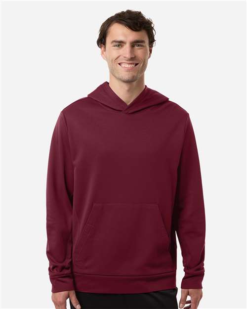 Team 365 TT400, Unisex Squad Hooded Tech Fleece Pullover, Sport Maroon