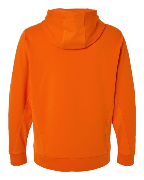 Team 365 TT400, Unisex Squad Hooded Tech Fleece Pullover, Sport Orange