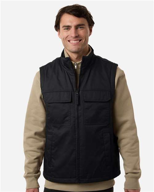 Harriton M723, Unisex Climabloc Station Vest, Black