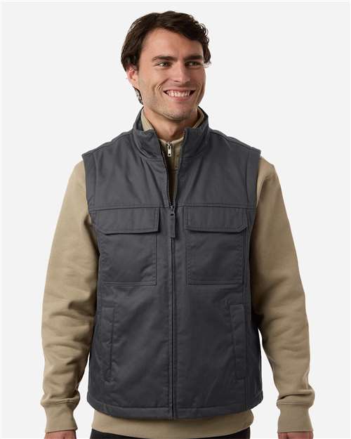 Harriton M723, Unisex Climabloc Station Vest, Dark Charcoal