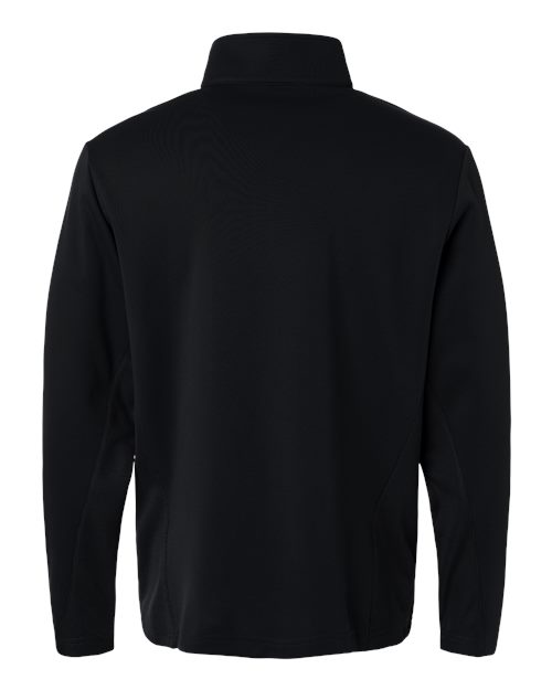 Team 365 TT401, Unisex Squad Cadet Quarter-zip Tech Fleece Pullover, Black