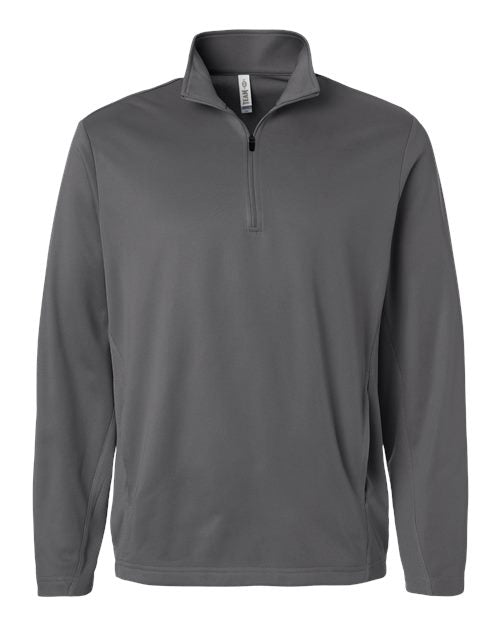 Team 365 TT401, Unisex Squad Cadet Quarter-zip Tech Fleece Pullover, Sport Graphite