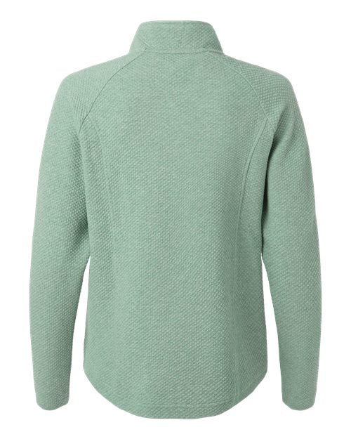 North End NE727W, Women's Spirit Textured Full-zip, Sage Green Heather