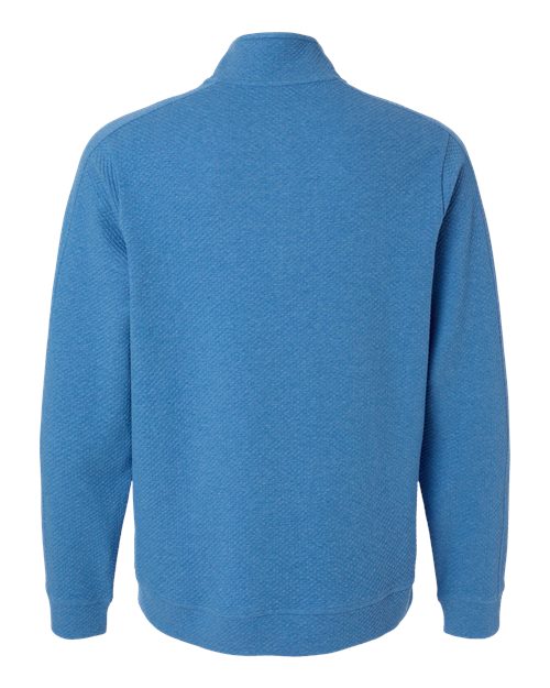North End NE725, Men's Spirit Textured Quarter-zip Pullover, Light Nautical Blue Heather
