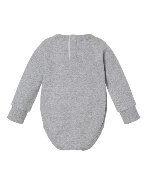 Rabbit Skins 3421, Infant Fleece Bodysuit, Heather