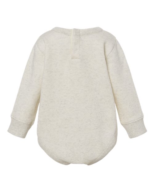 Rabbit Skins 3421, Infant Fleece Bodysuit, Natural Heather