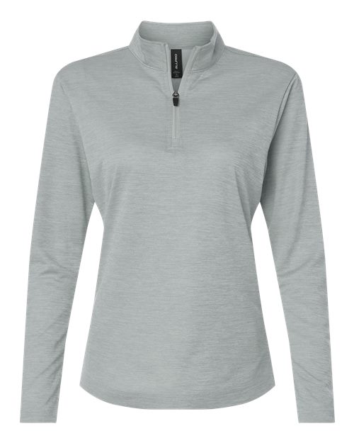 AllPro 4HM70L, Women's Pro-lock Performance Mélange Quarter-zip Pullover, Silver Melange