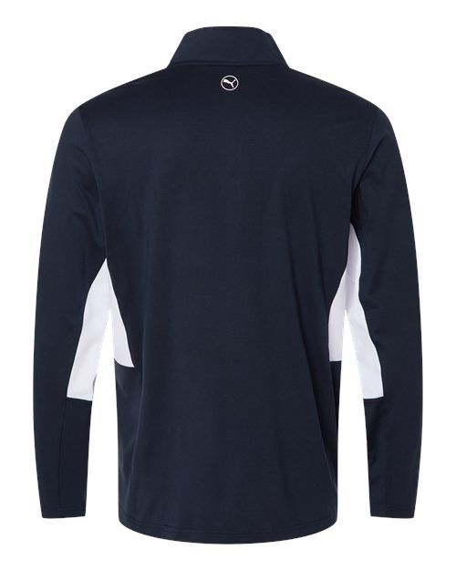 Puma Golf 628858, Men's Pure 2.0 Quarter-zip, Deep Navy/ White Glow