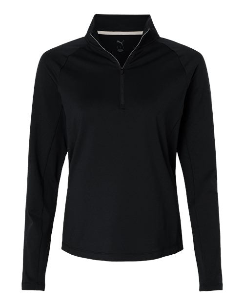Puma Golf 629449, Women's Pure 2.0 Quarter-zip Pullover, Puma Black