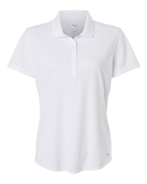 Puma Golf 629944, Womens Pure 2.0 Polo, White Glow