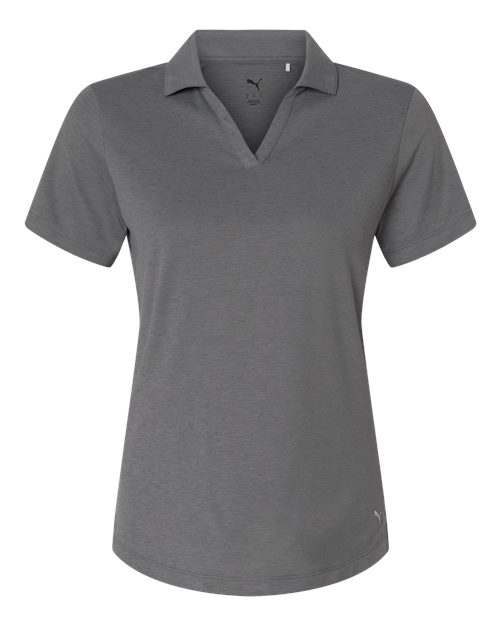 Puma Golf 631051, Womens Icon Heather Polo, Slate Sky Heather