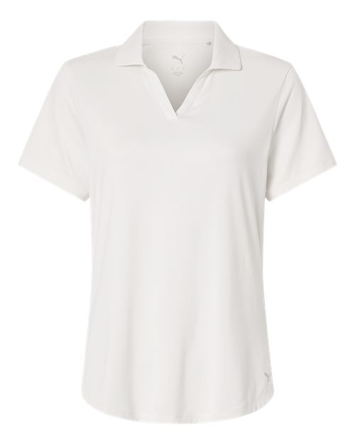 Puma Golf 631051, Womens Icon Heather Polo, Warm White Heather