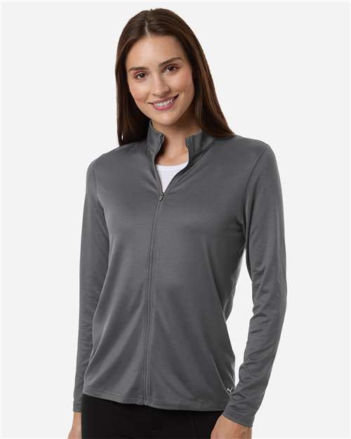 Puma Golf 631052, Women's Icon 2.0 Full-zip, Slate Sky