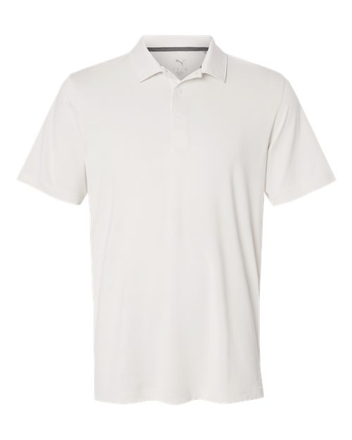 Puma Golf 631057, Men's Icon Heather Polo 2.0, Warm White Heather