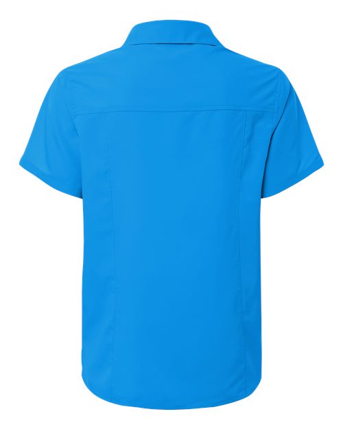 CORE365 CE520W, Women's Ultrauvp Shoreline Short Sleeve Staff Shirt, Electric Blue