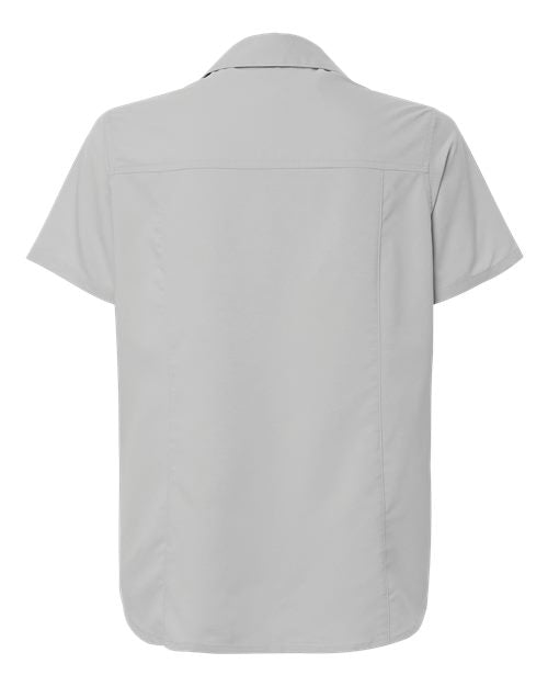 CORE365 CE520W, Women's Ultrauvp Shoreline Short Sleeve Staff Shirt, Platinum