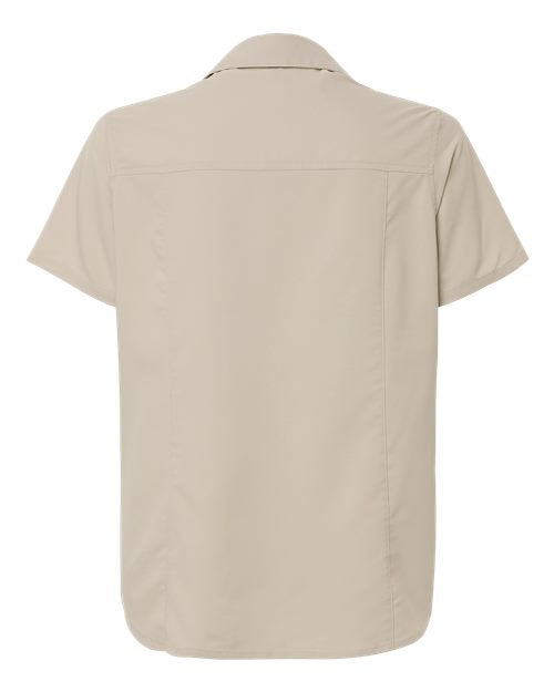 CORE365 CE520W, Women's Ultrauvp Shoreline Short Sleeve Staff Shirt, Stone