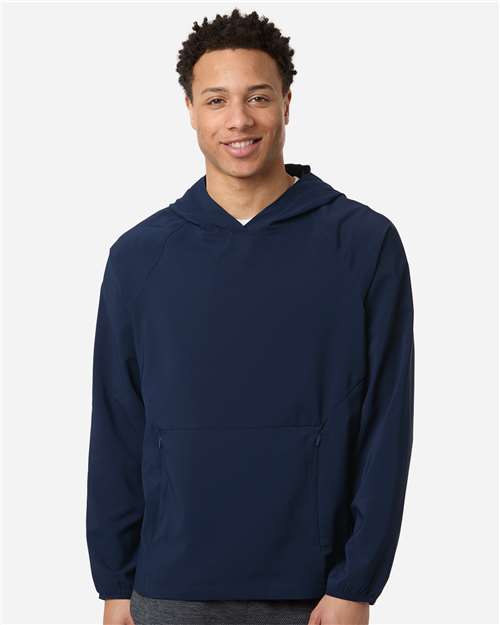 CORE365 CE520L, Men's Ultrauvp Shoreline Long Sleeve Hooded Pullover, Classic Navy
