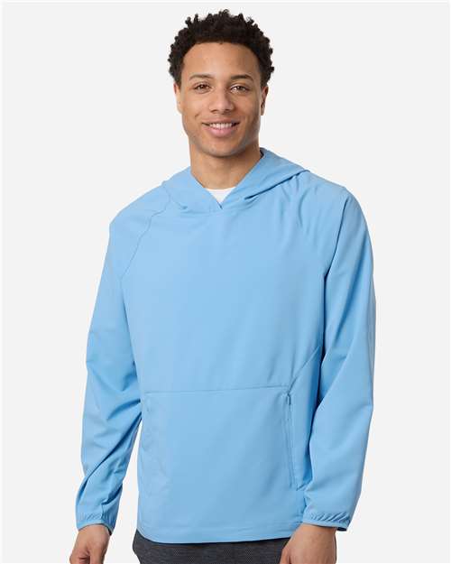 CORE365 CE520L, Men's Ultrauvp Shoreline Long Sleeve Hooded Pullover, Columbia Blue