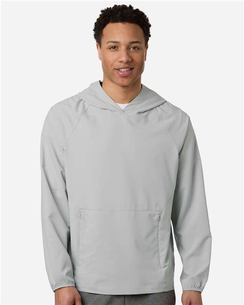 CORE365 CE520L, Men's Ultrauvp Shoreline Long Sleeve Hooded Pullover, Platinum