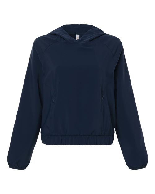 CORE365 CE520LW, Women's Ultrauvp Shoreline Long Sleeve Hooded Pullover, Classic Navy