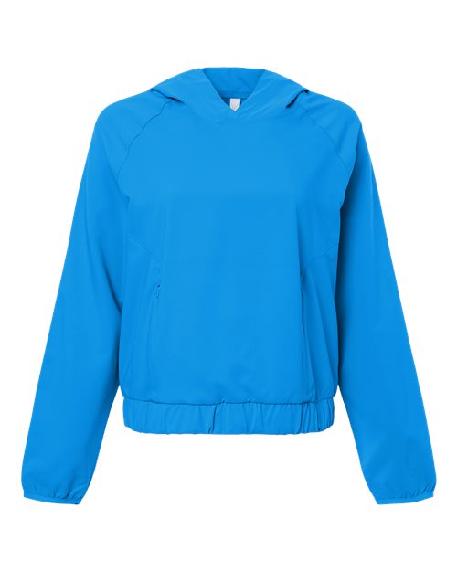 CORE365 CE520LW, Women's Ultrauvp Shoreline Long Sleeve Hooded Pullover, Electric Blue