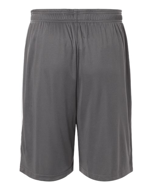 Team 365 TT115B, Unisex Zone Performance Reversible Shorts, Sport Graphite/ White