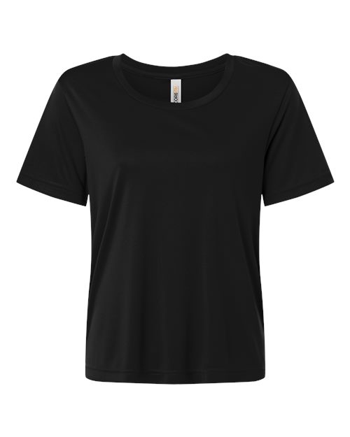 CORE365 CE10W, Women's Capital Performance T-shirt, Black