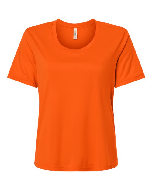 CORE365 CE10W, Women's Capital Performance T-shirt, Campus Orange
