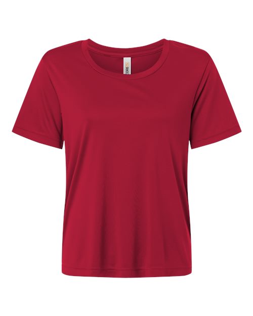 CORE365 CE10W, Women's Capital Performance T-shirt, Classic Red