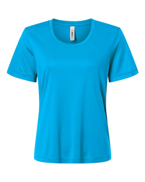 CORE365 CE10W, Women's Capital Performance T-shirt, Electric Blue