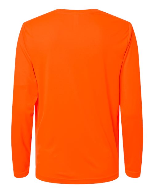 CORE365 CE10LW, Women's Capital Performance Long Sleeve T-shirt, Safety Orange